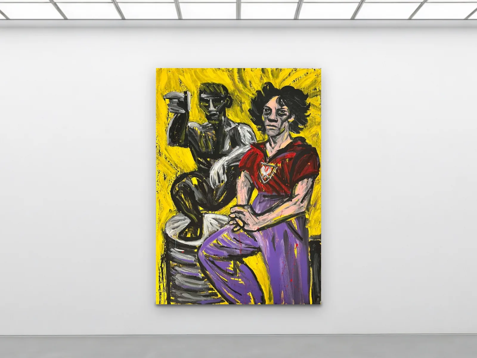 Karol Radziszewski, Berlin 1936, 2024, acrylic on canvas, 170 × 120 cm